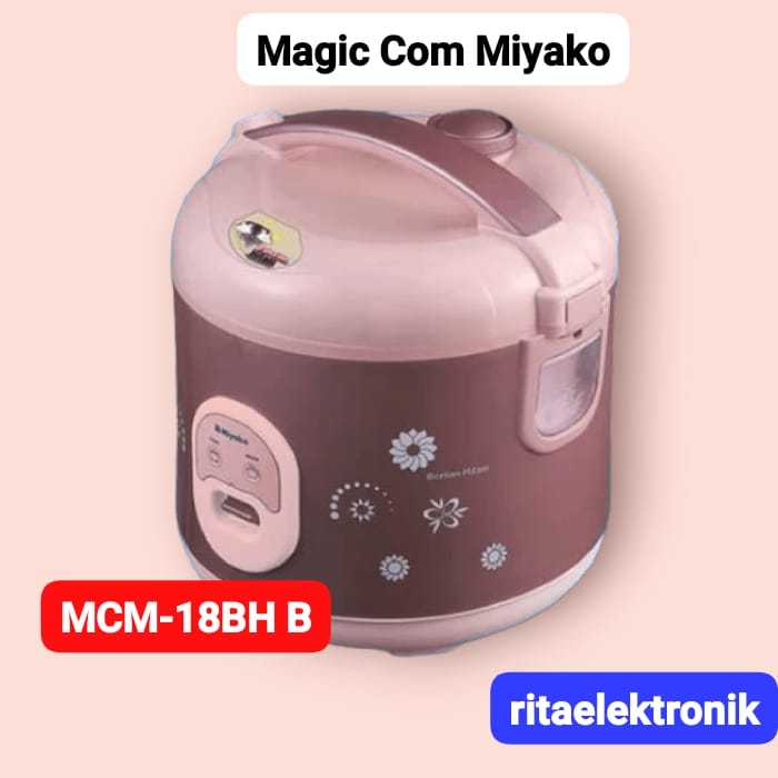 Jual Magic Com Miyako MCM 18 BH 1.8 Liter Panci Berilian Hitam | Shopee ...