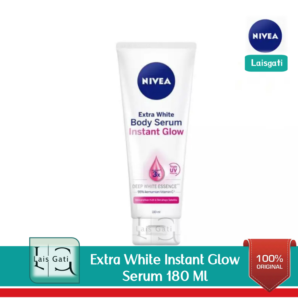 Jual Nivea Body Care Extra White Instant Glow Serum 180 Ml Shopee