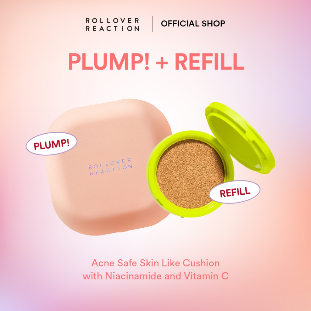 Jual Rollover Reaction BUNDLE PACK PLUMP! + Refill ! Skin Like Acne