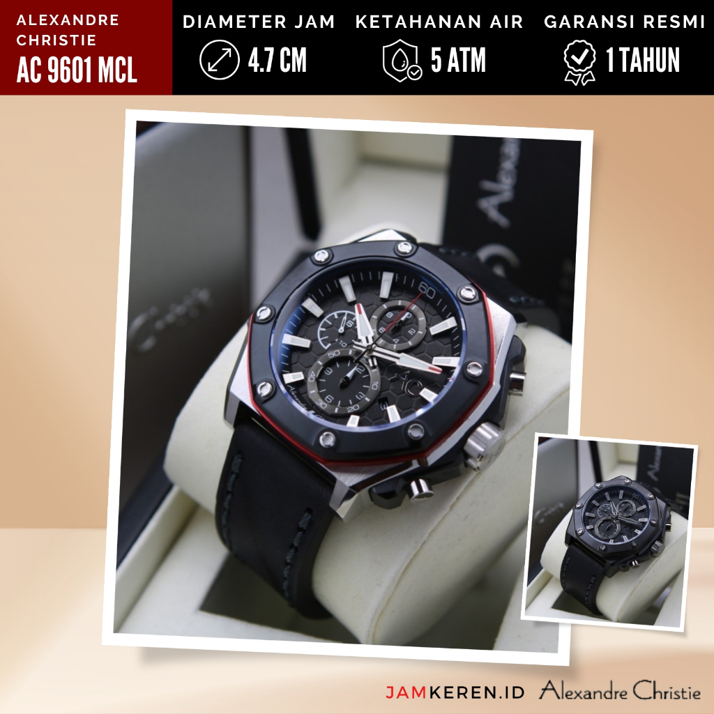 Jual Jam Tangan Pria Cowok Alexandre Christie 9601 AC 9601 AC9601 MC