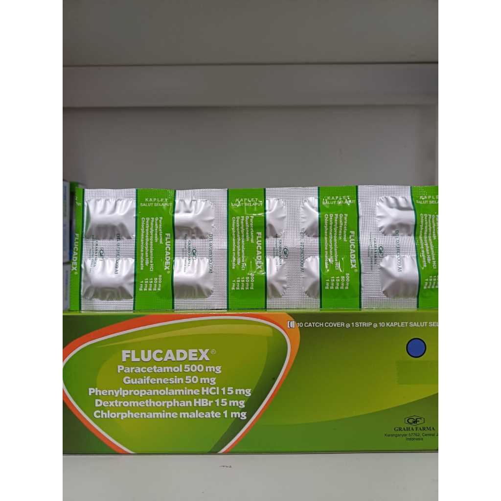 Jual Flucadex tablet untuk meringankan demam, batuk & flu | Shopee ...