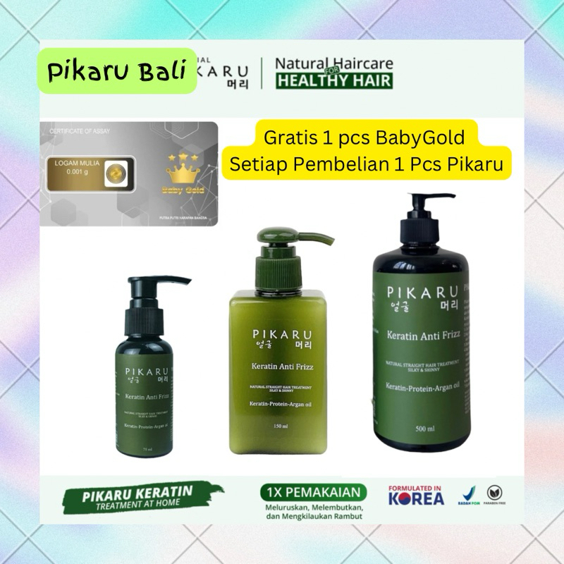 Jual Pikaru Keratin Rambut Anti Frizz / Keratin Hair Treatment | Shopee ...