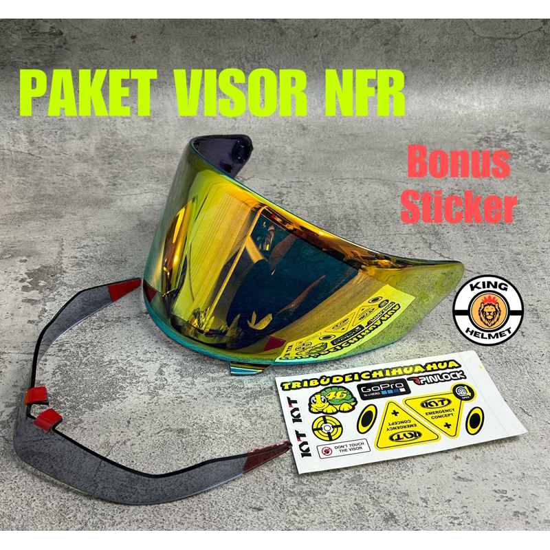 Jual Paket Murah Visor Venom Flat Kyt Nfr Spoiler D Sticker Visor