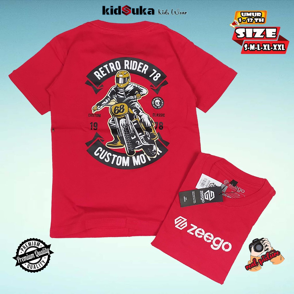 Jual Baju Kaos Anak Usia 1 - 12 Tahun Sablon Depan Belakang Custom ...