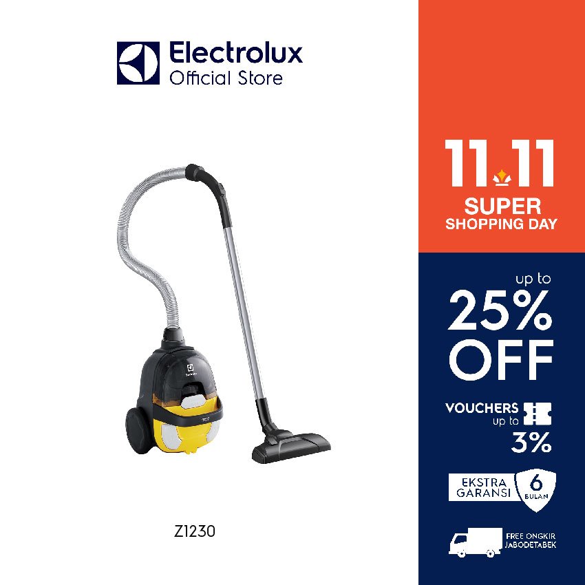 Jual Electrolux Vacuum Cleaner CompactGo Cyclonic Bagless Model Z1230