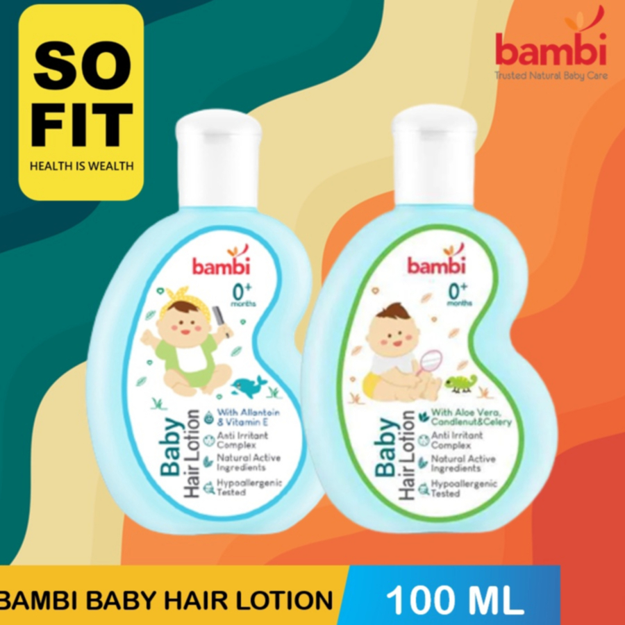 Jual Bambi Baby Hair Lotion 100ml - Minyak Rambut Bayi - Baby Lotion ...