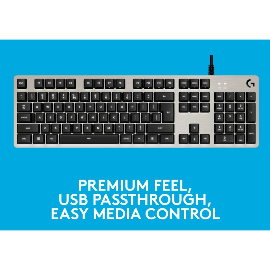 Jual Logitech G413 Keyboard Gaming Mechanical Backlit - Silver | Shopee ...