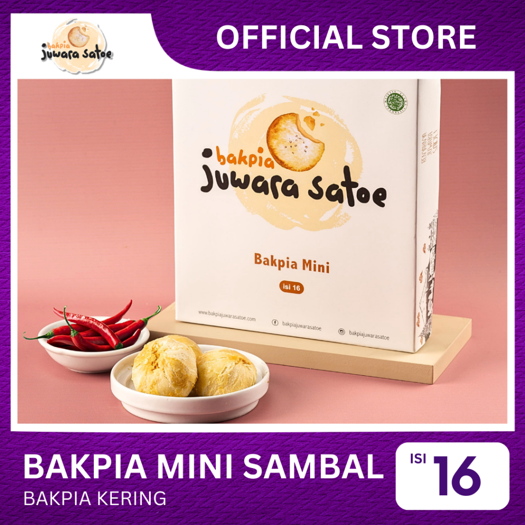 Jual Bakpia Mini Sambal Isi 16 Bakpia Juwara Satoe Oleh Oleh Khas Jogja Shopee Indonesia 4453