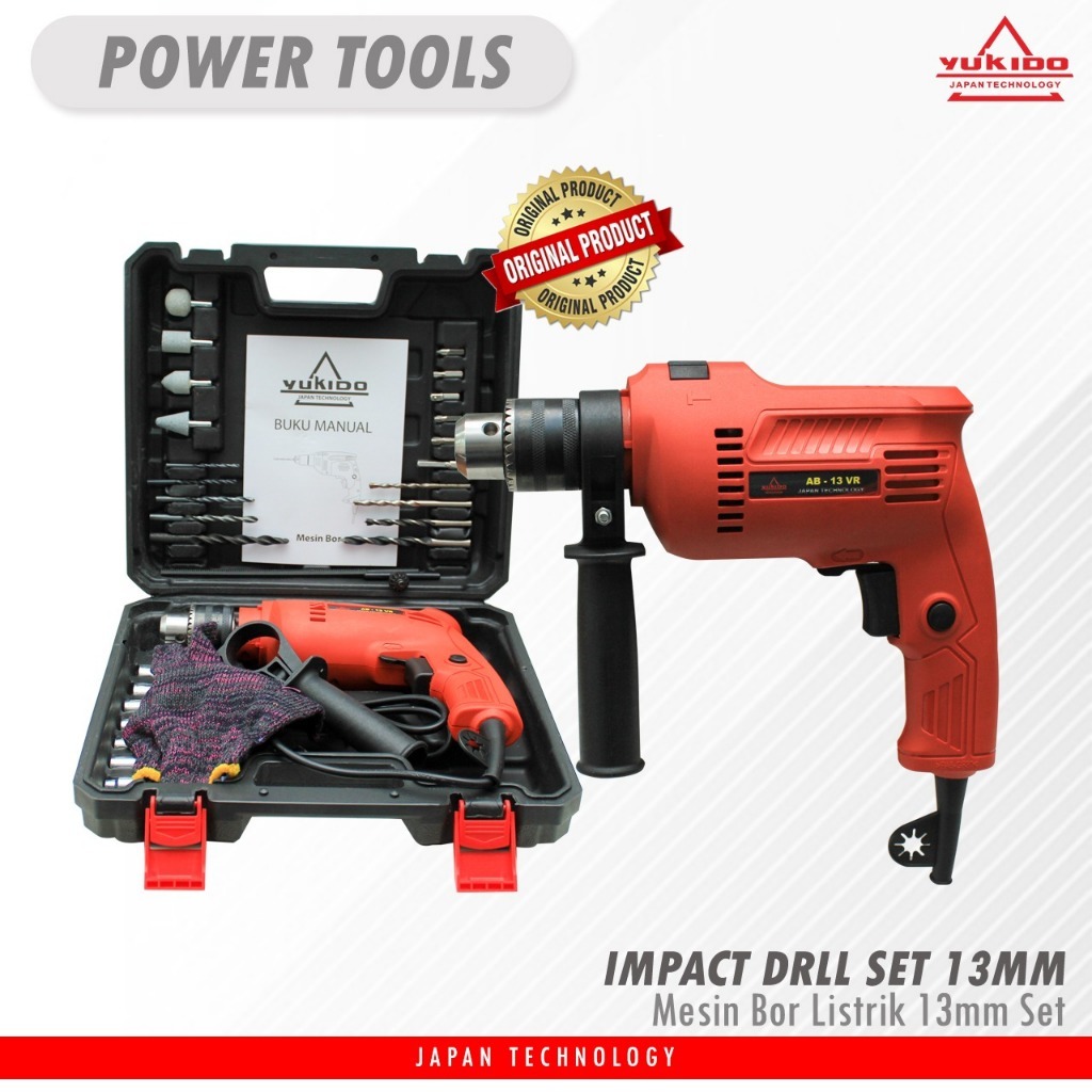 Jual FREE KOPER !!! Mesin Bor 13mm Impact Drill Tangan Listrik Electric ...
