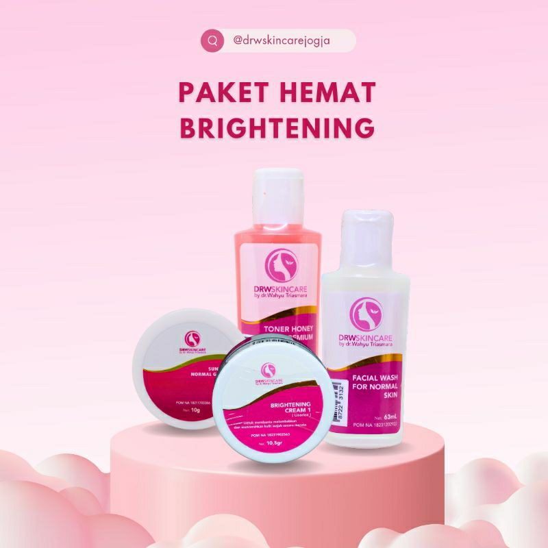 Jual Paket Hemat Brightening DRW SKINCARE Perawatan Kecantikan Wajah