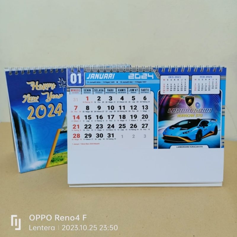 Jual Kalender Meja Standar Mobil 2024 Shopee Indonesia 