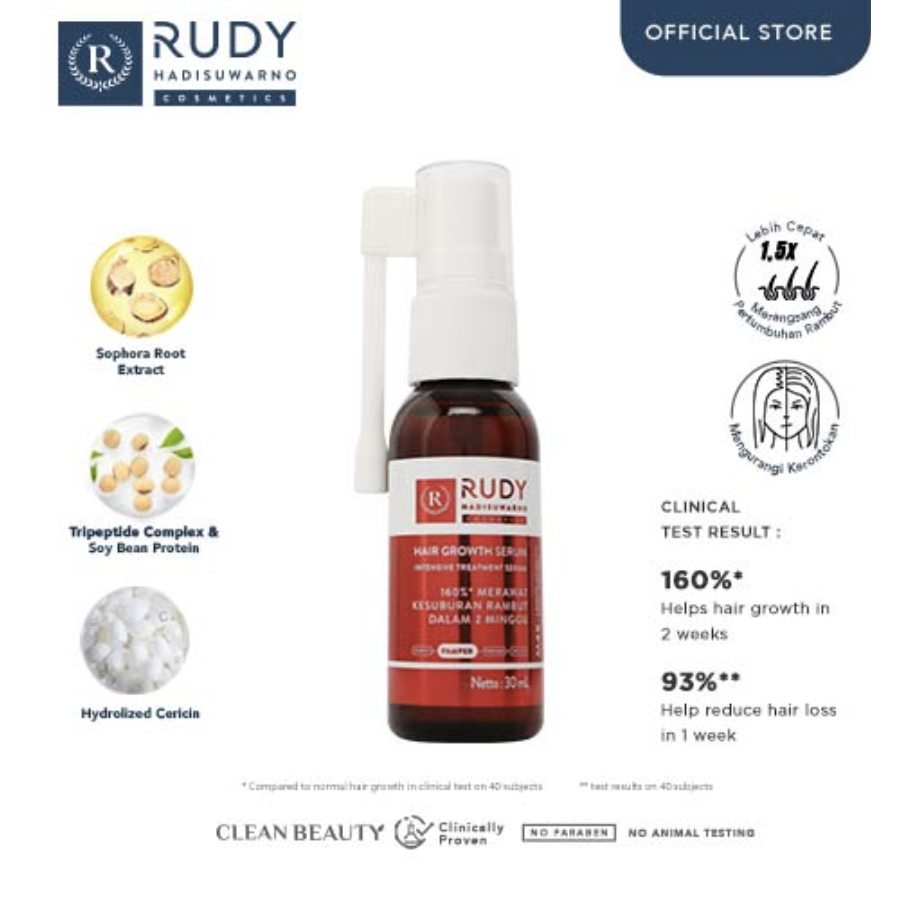 Jual Rudy Hadisuwarno Hair Growth Serum - 30ml | Shopee Indonesia