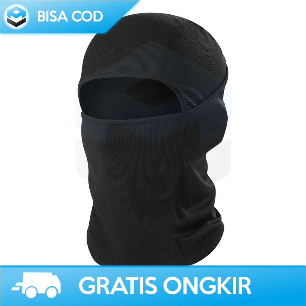 Jual MASKER MOTOR BALACLAVA FULL FACE POLYSTER WINDPROOF MJ-22A MASK ...