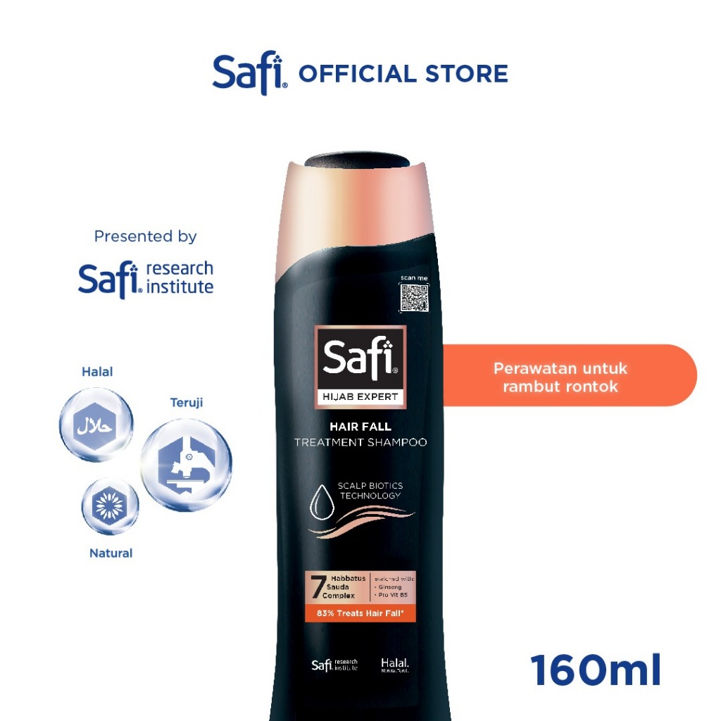 Jual Safi Hijab Expert Hair Fall Treatment Shampoo 160Ml Perawatan