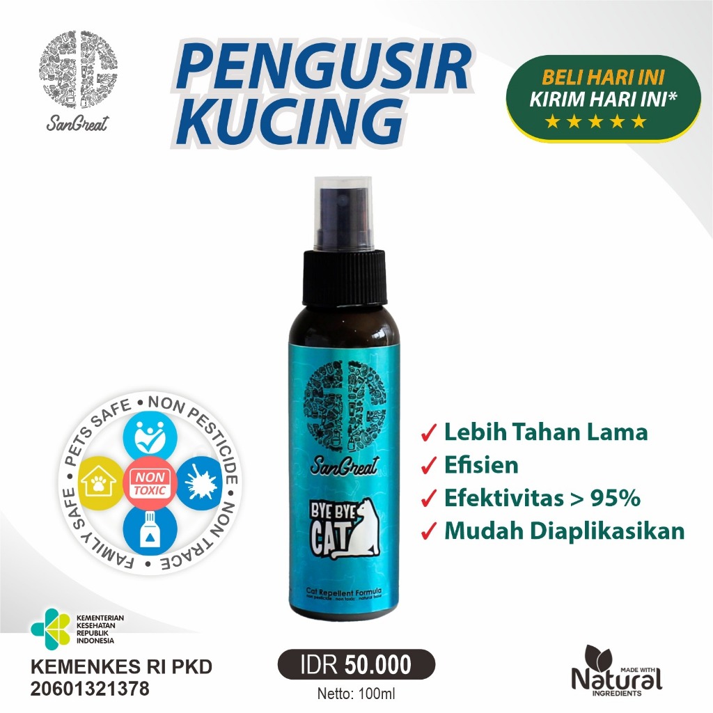 Jual Semprotan anti kucing spray penangkal kucing cairan pengusir