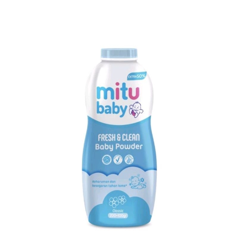 Jual Bedak Bayi Mitu Baby 200+100g | Shopee Indonesia
