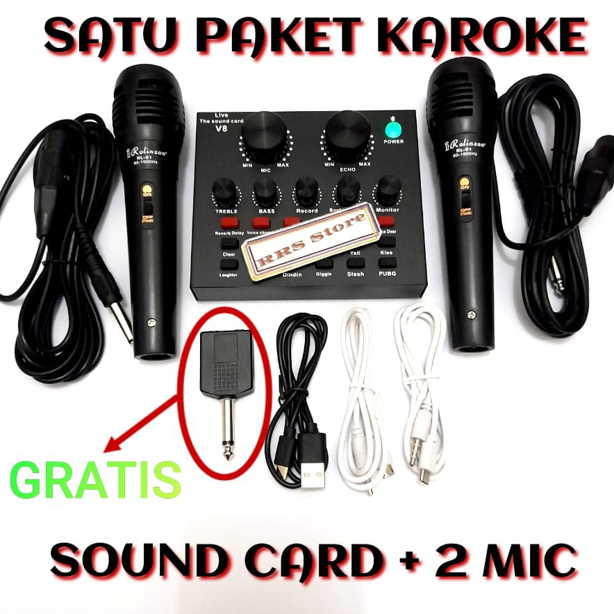 Jual Harga Termurah ALAT KAROKE SATU PAKET Mixer mini mic MURAH