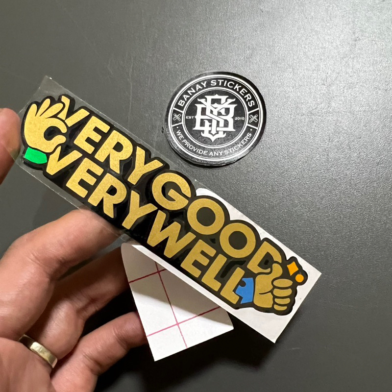 Jual Stiker Sticker VERYGOOD VERYWELL Cutting | Shopee Indonesia