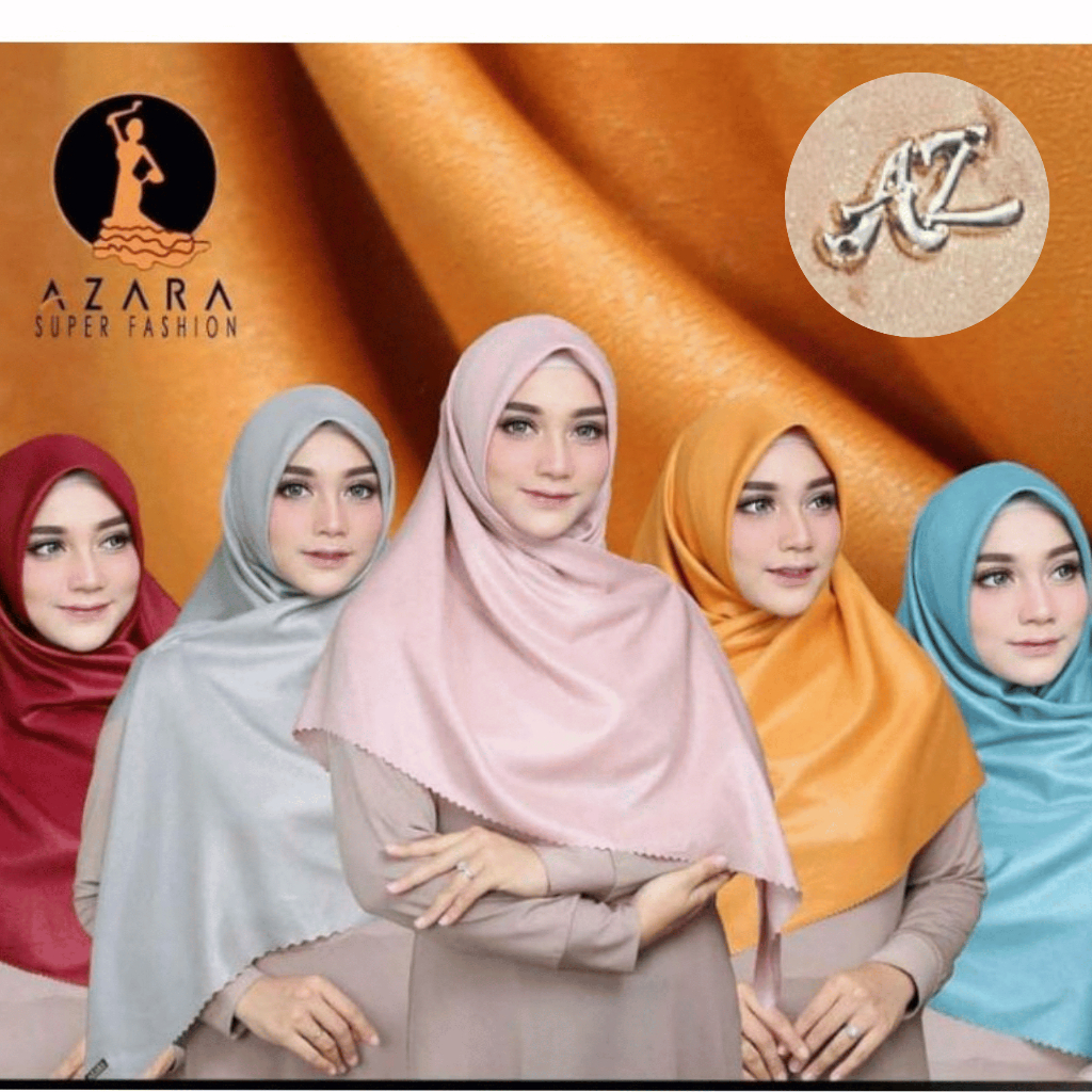 Jual HIJAB SEGI EMPAT LUXURY I HIJAB AZARA NUR SINAR METAL LOGO GLITER ...