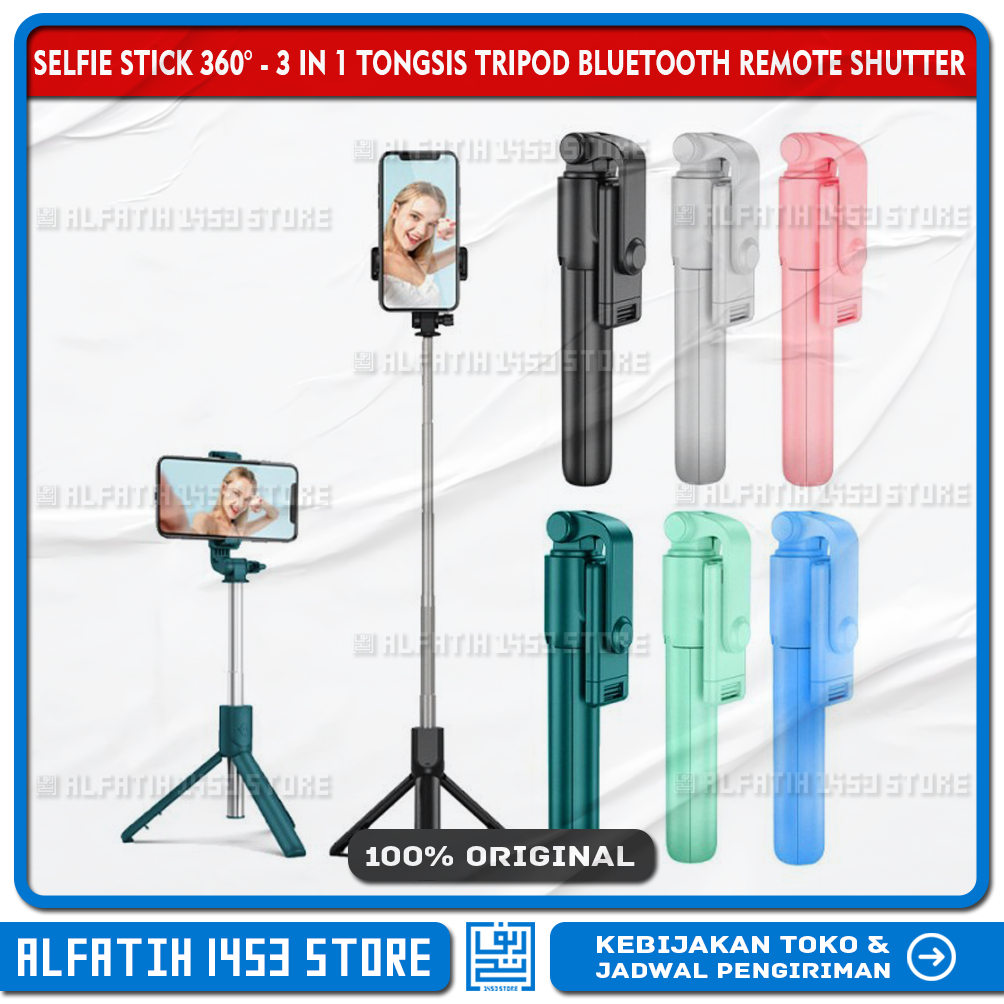Jual SELFIE STICK 360° - 3 In 1 Tongsis Tripod Bluetooth Remote Shutter | Indonesia - Foto 4