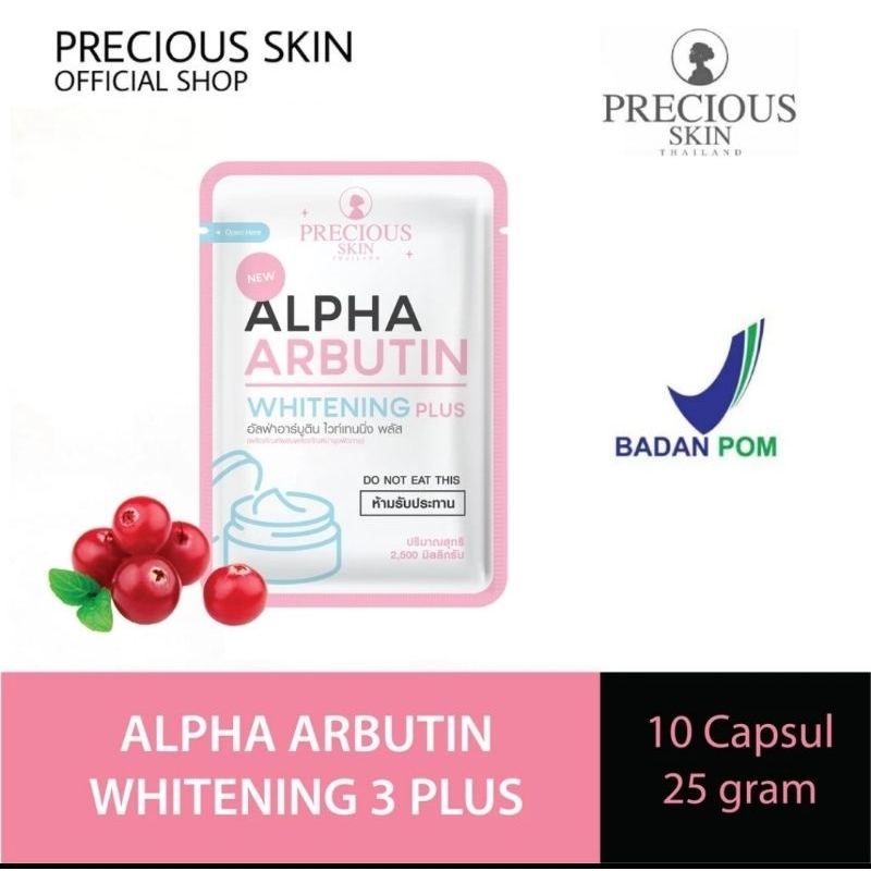 Jual Precious Skin Thailand Alpha Arbutin Whitening 3 Plus Powder ...