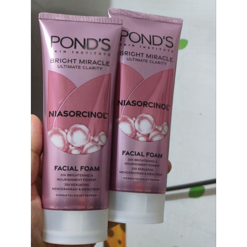 Jual PONDS FACIAL FOAM NIASORCINOL / Pond's Bright Miracle Ultimate ...