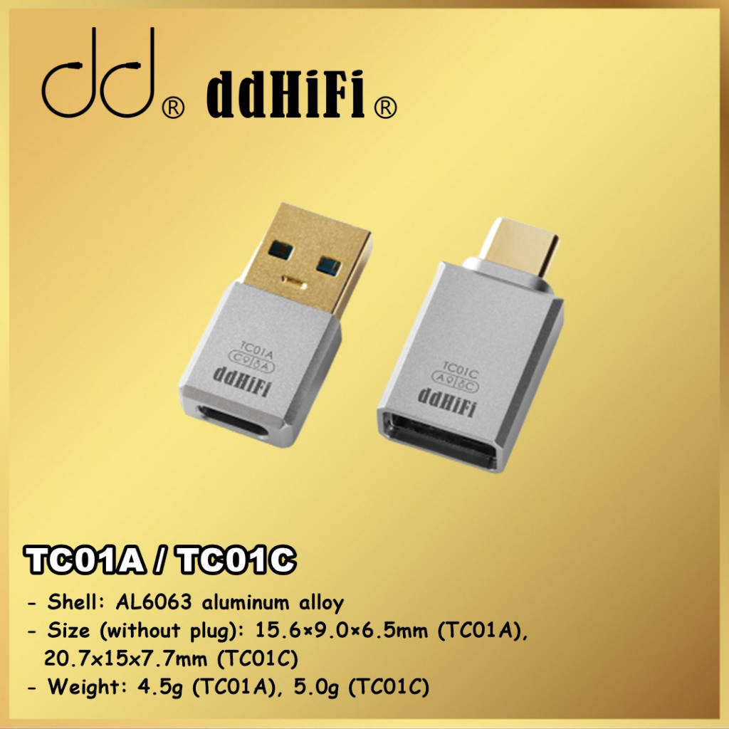 Jual DD HiFi ddHiFi TC01A TC01C TC01 USB-A to USB-C Adapter Converter ...