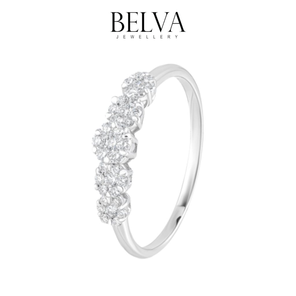 Jual Cincin Berlian Desain Sakura Belva Jewellery Balrbw03119