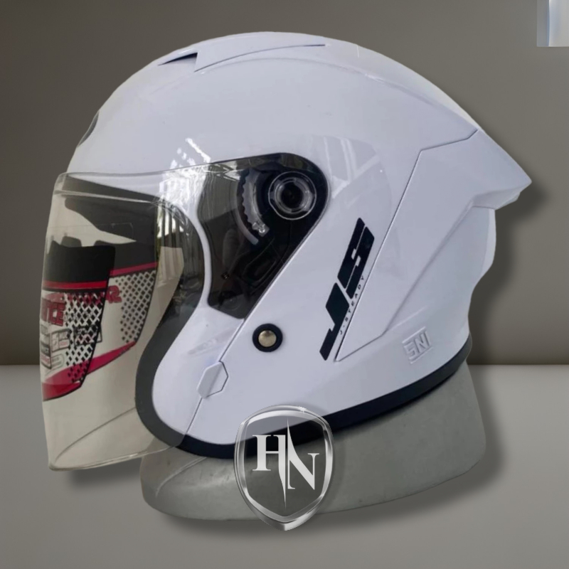 Jual Helm Half Face Js Rr Single Visor Standart Sni Shopee Indonesia