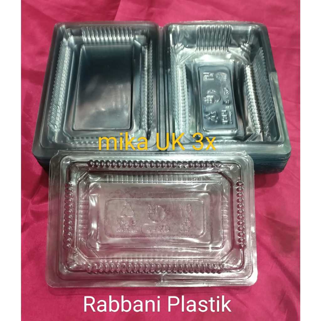 Jual Mika Plastik Bening Ukuran 3x Mika Kue Gx3 Mika Kemasan Kue Mika Nasi Kuning Mika Nasi 2081