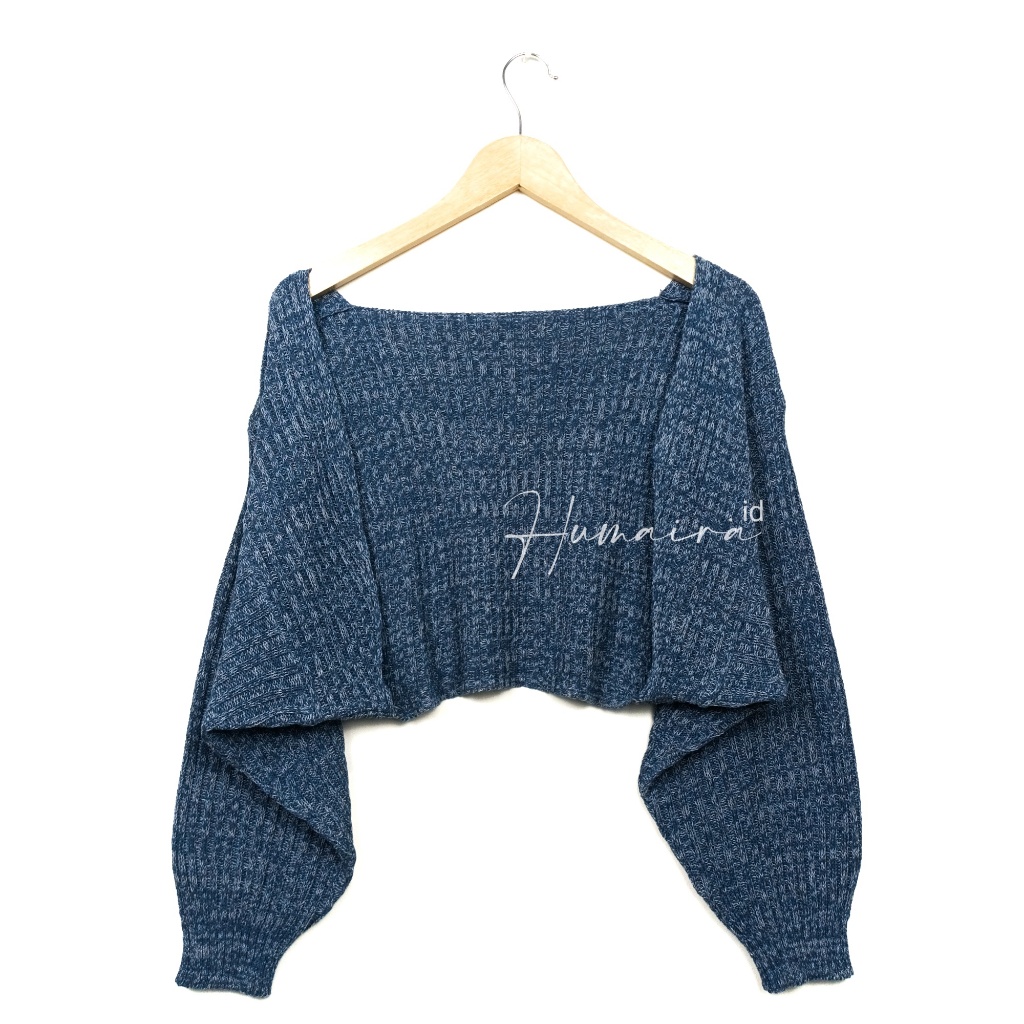 Jual Liam Twist Cardigan Crop Oversize Atasan Wanita Terbaru Bolero