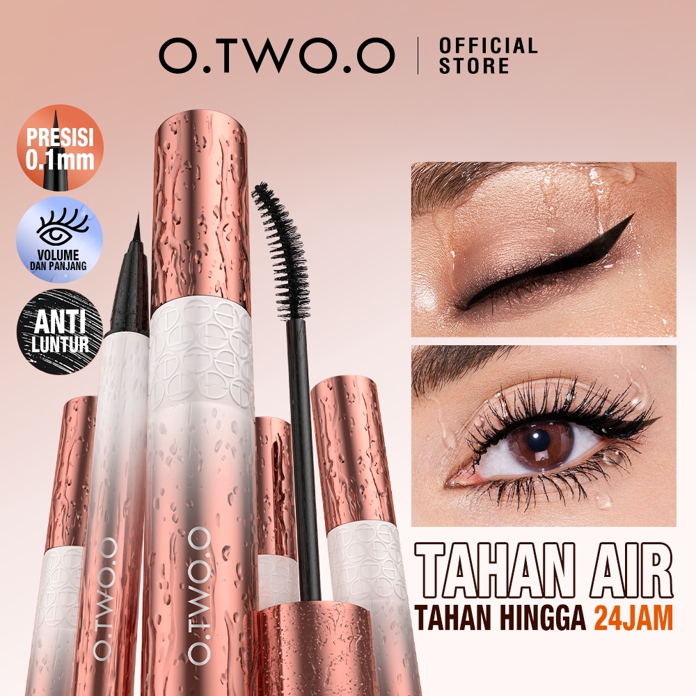 Jual O.TWO.O 2 PCS Eye Makeup Set Mascara+Eyeliner Waterproof Long ...