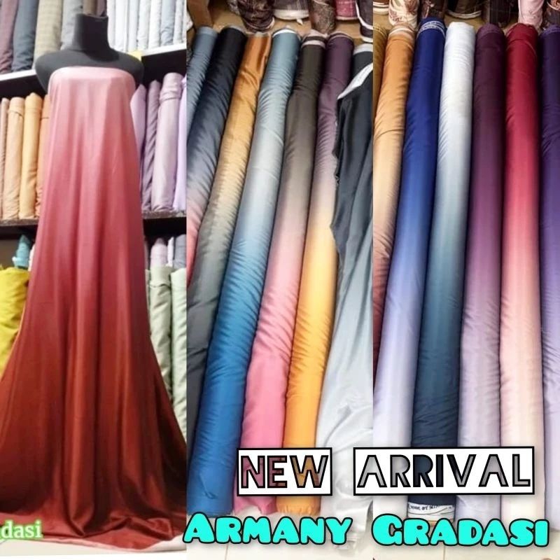 Jual Kain Satin Armani Gradasi Kain Armany Silk Shopee Indonesia