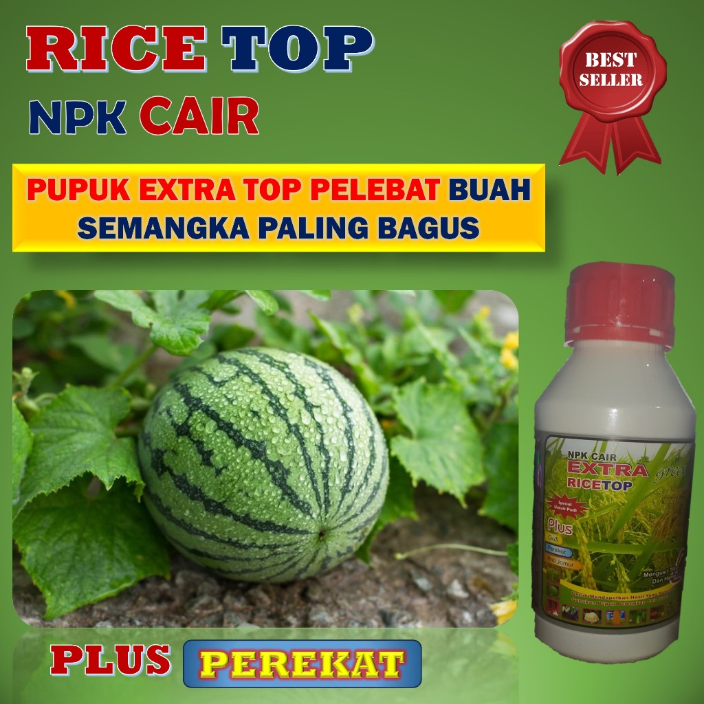 Jual Pupuk Npk Cair Buah Semangka - RICETOP 500ML - Pupuk Semangka ...