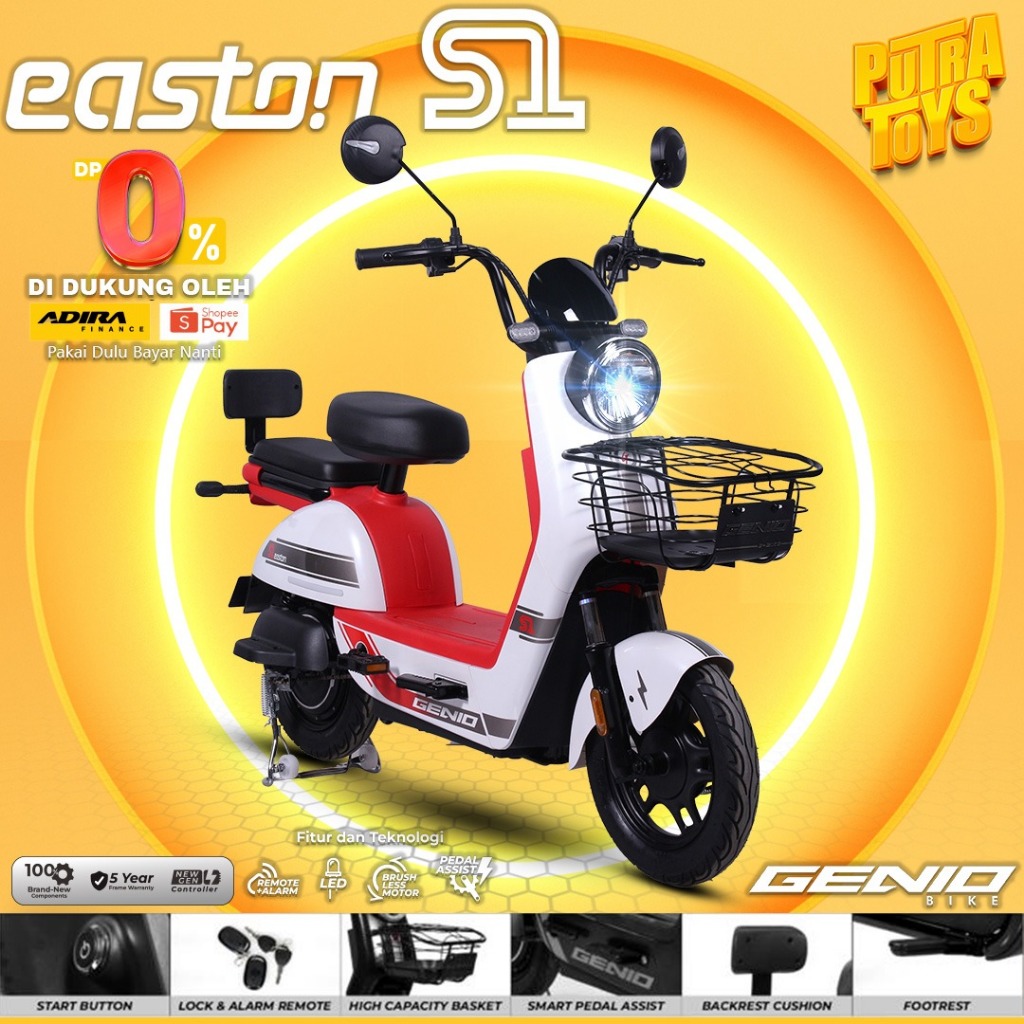 Jual Sepeda Listrik Genio Easton S1 By Unitedbike Shopee Indonesia