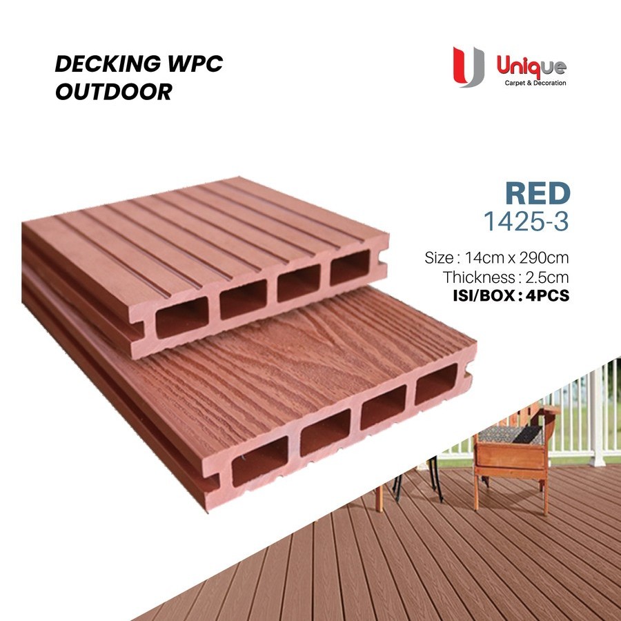 Jual Decking Lantai WPC Motif Kayu / Deck Floor Outdoor Pool Eksterior ...