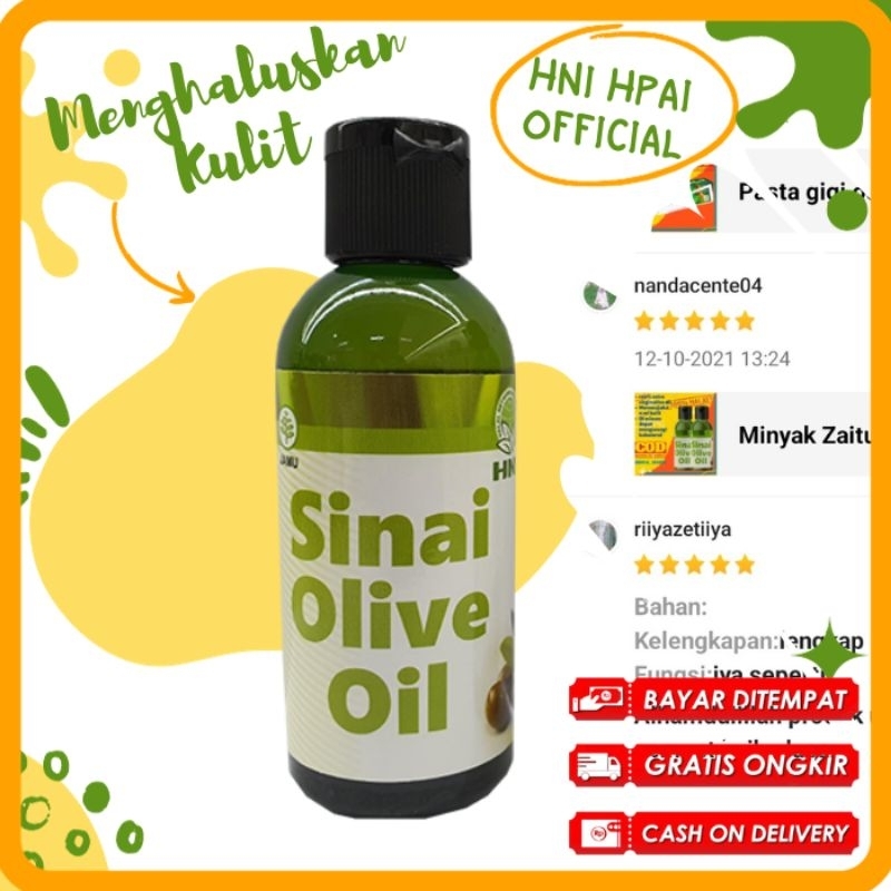 Jual Minyak Zaitun Sinai Olive Oil Asli 100 Extra Virgin Olive Oil Hni Hpai Shopee Indonesia
