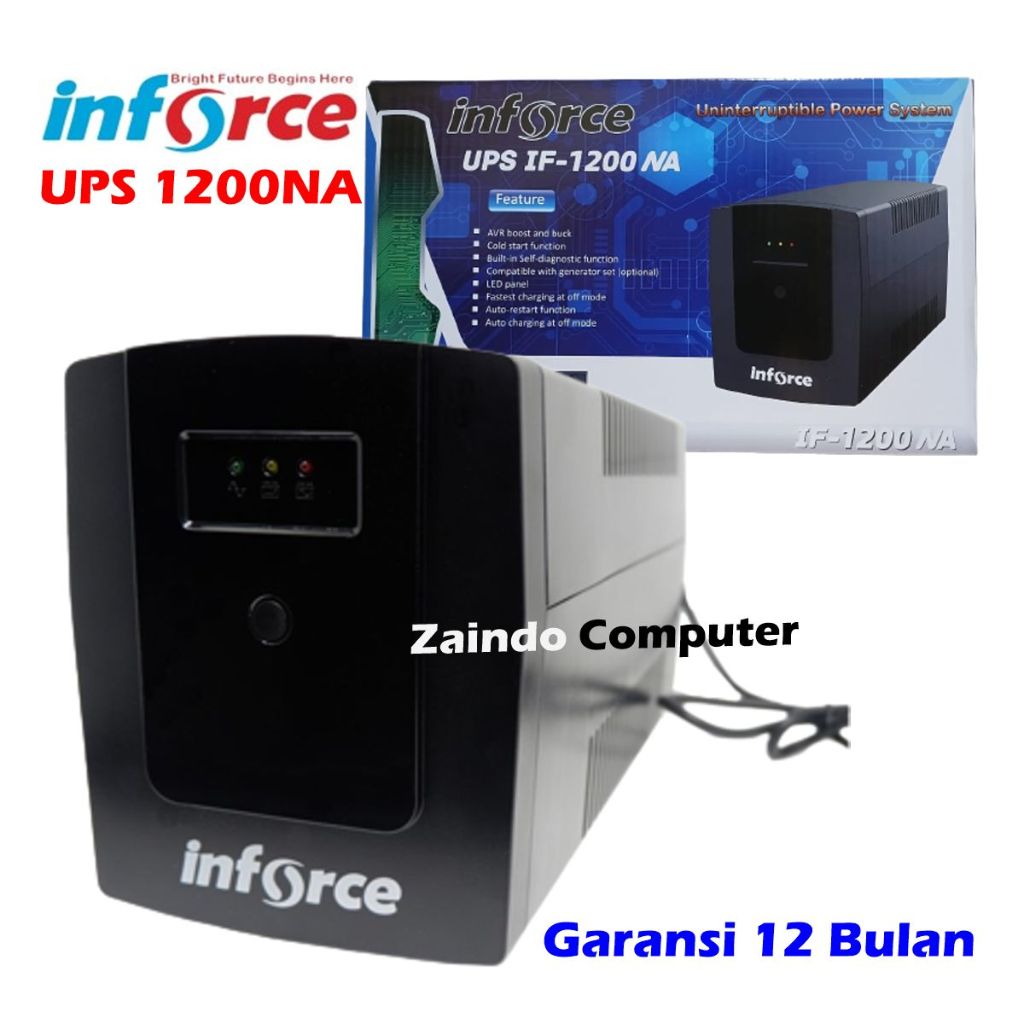 Jual UPS INFORCE 1200NA UPS 1200NA INFORCE NON DIGITAL LCD DISPLAY ...