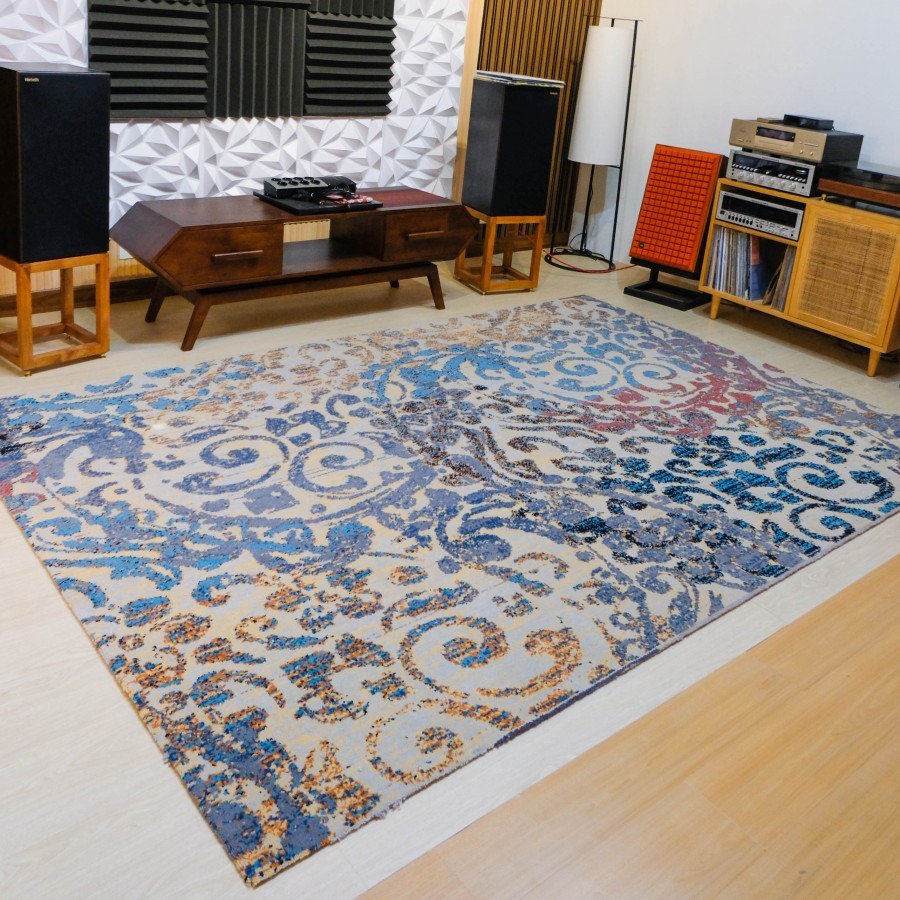 Jual Karpet Permadani Ruang Tamu Rugs Karpet Axminster Motif Bunga ...