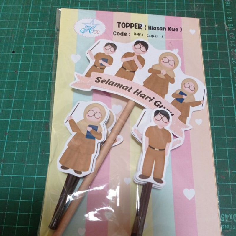 Jual Topper Hari Guru. isi geser foto | Shopee Indonesia