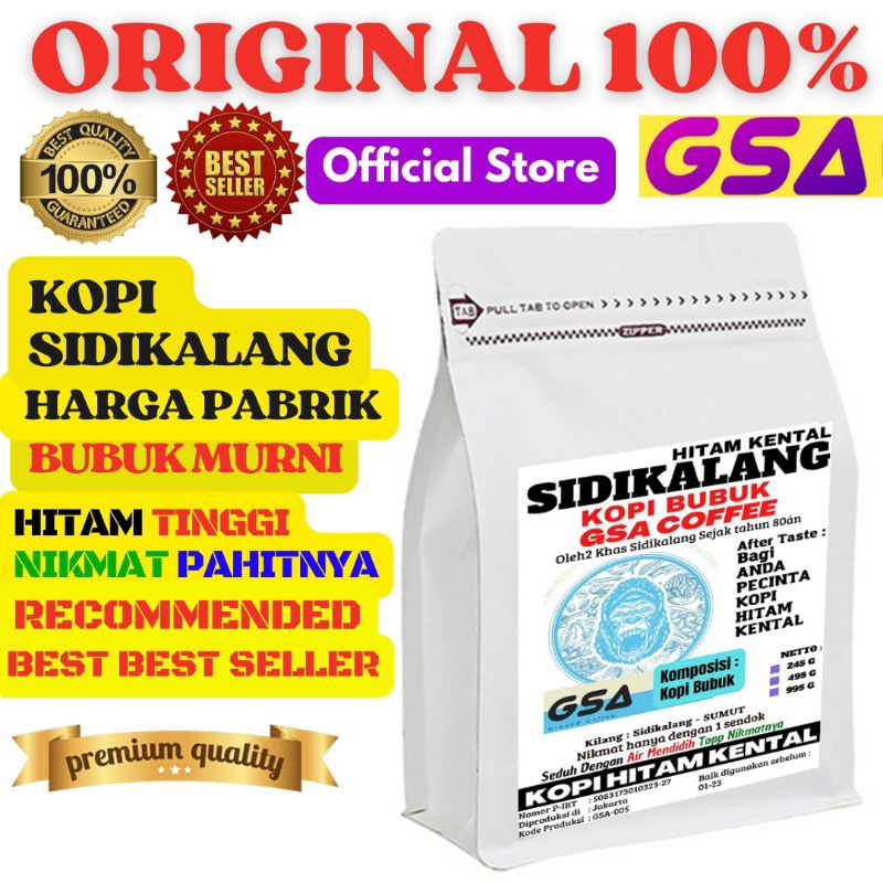 Jual Kopi Bubuk Robusta Arabika 500g Sidikalang Asli Original Murni Gsa Coffee Kapal Api Arabica 4809