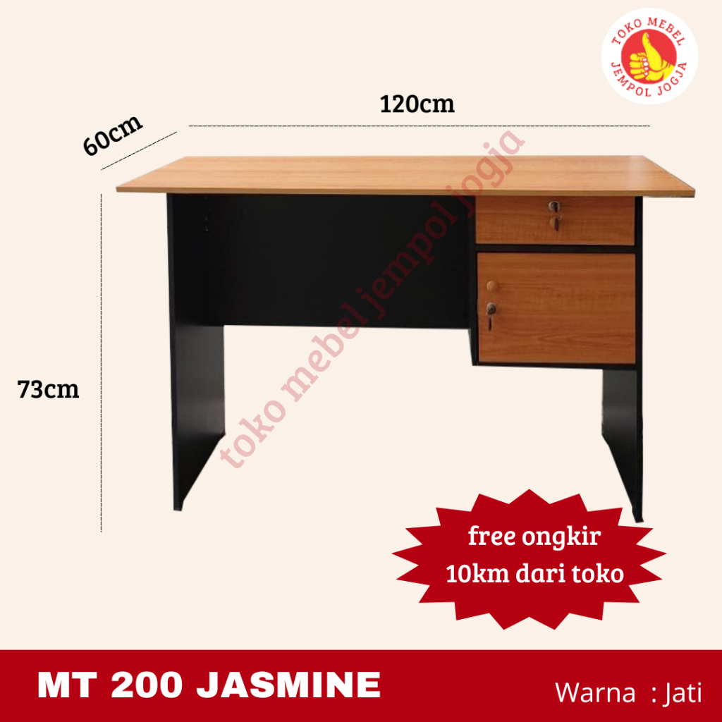Jual Meja kantor / meja kerja murah MT 200 Jasmine | Shopee Indonesia