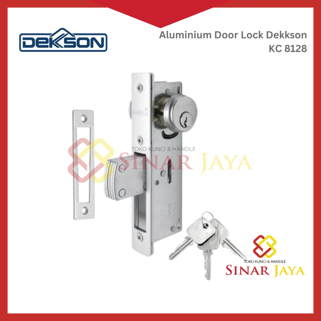 Jual Aluminium Door Lock KC 8128 Dekkson (Kunci Pintu Swing Aluminium ...