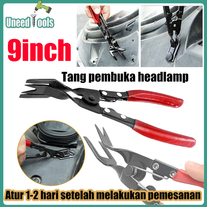 Jual UneedTools 9inch Tang pembuka headlamp Mobil Tang Lancip Tang klip ...