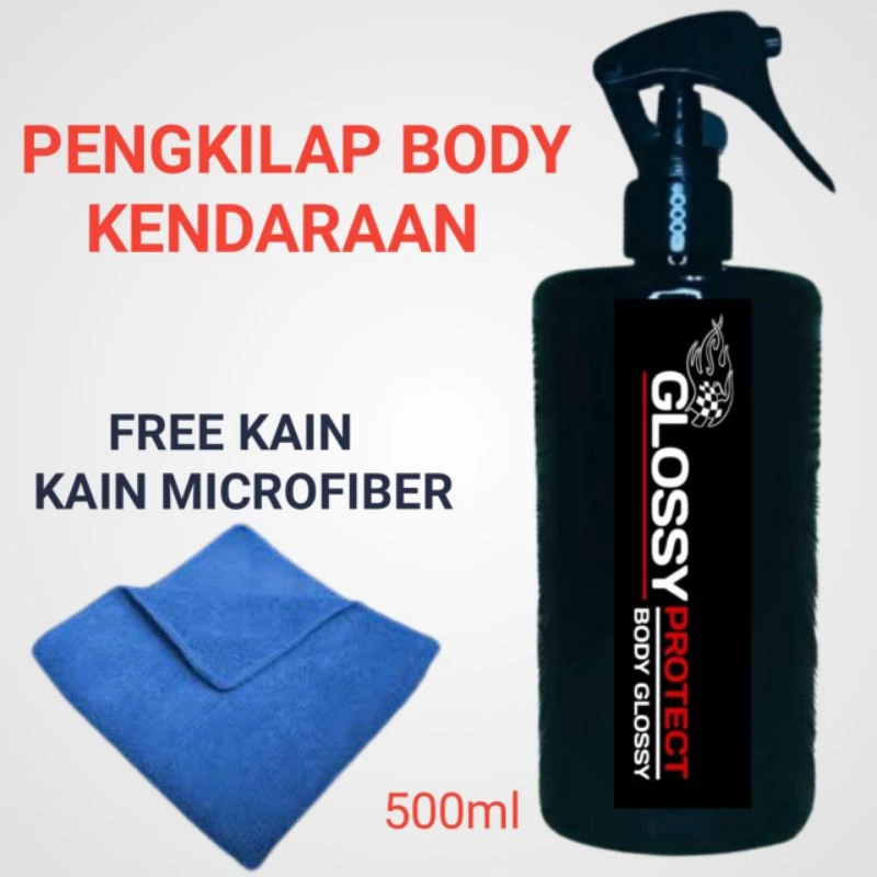 PENGKILAP BODY MOTOR DAN MOBIL 500ml FREE KAIN MICROFIBER