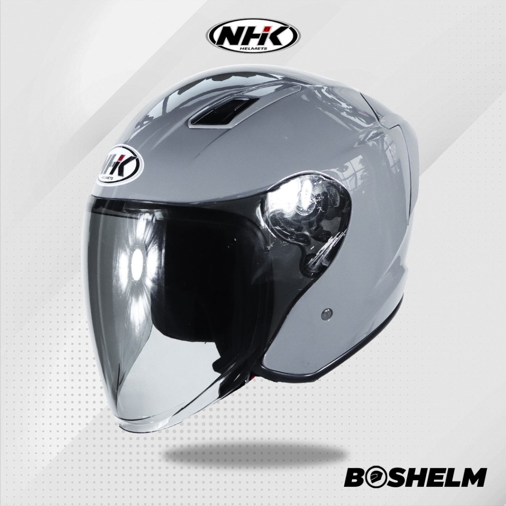 Jual BOSHELM Helm NHK R1 ELITE SOLID Helm Half Face SNI | Shopee Indonesia