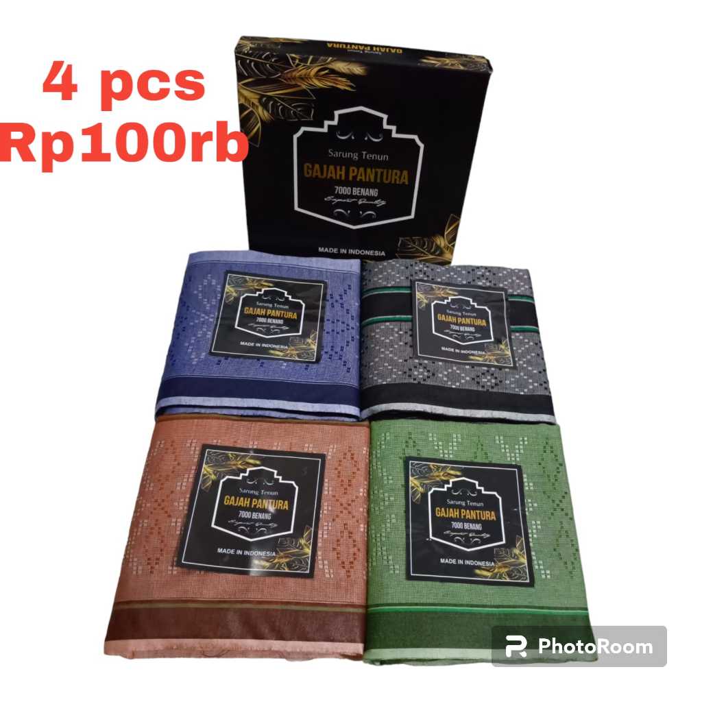 Sarung Dewasa 100rb 4 pcs kemasan Dus