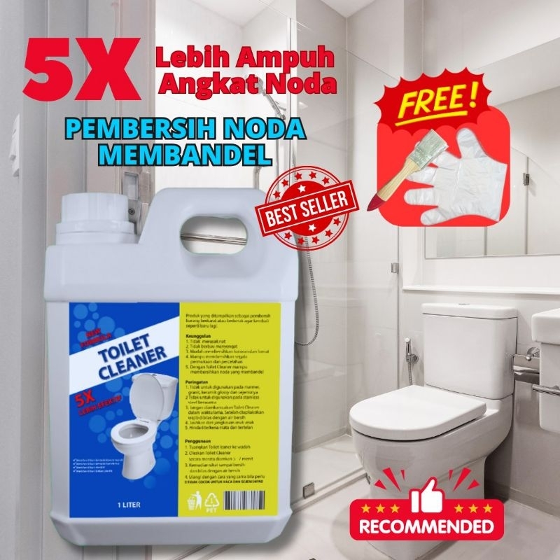 Jual TOILET CLEANER 1 Liter Cairan Pembersih Kerak Noda Keramik Kloset ...