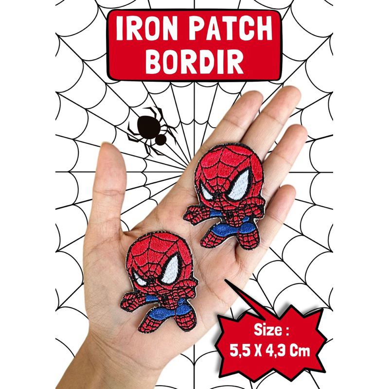 Spiderman Head Iron on Patch 