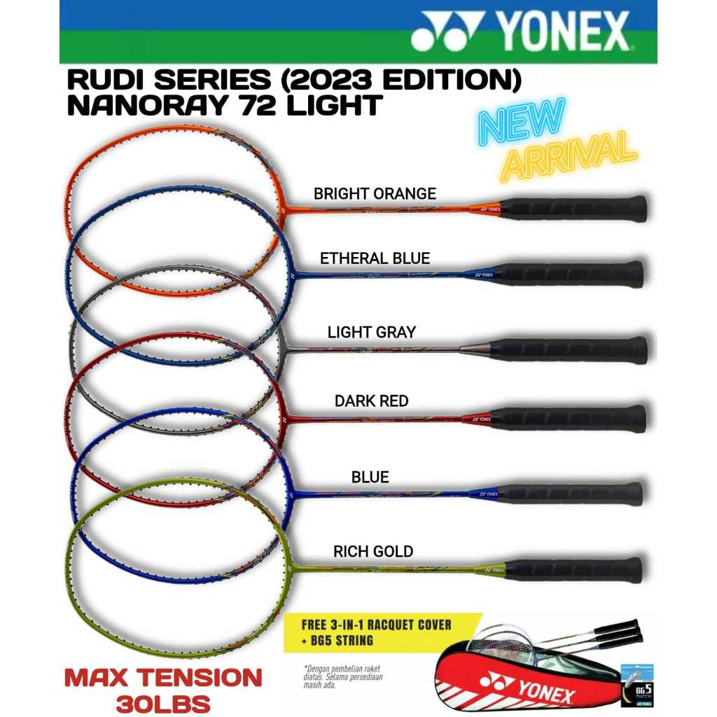 Jual Raket Badminton Yonex NANORAY 72 LIGHT Original | Shopee Indonesia
